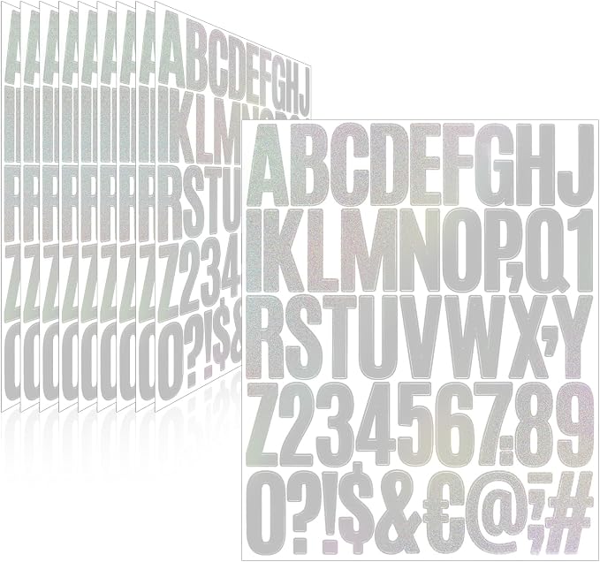 Letter Stickers, Mailbox Numbers, 2 Inch Waterproof Vinyl Alphabet | 2 Inch by Llewyn