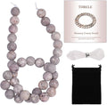 10mm Matte Flowery Cowry Fossil Bead, 15-Inch Matte Round Loose Stone Beads by THRELE