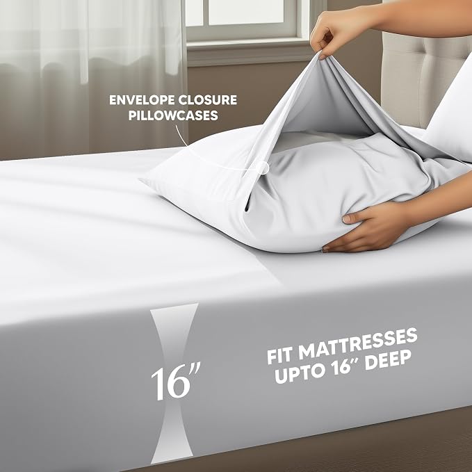 Utopia Bedding California King Size Sheet Set – 4 Piece Bed Sheets, Soft and - Image 4
