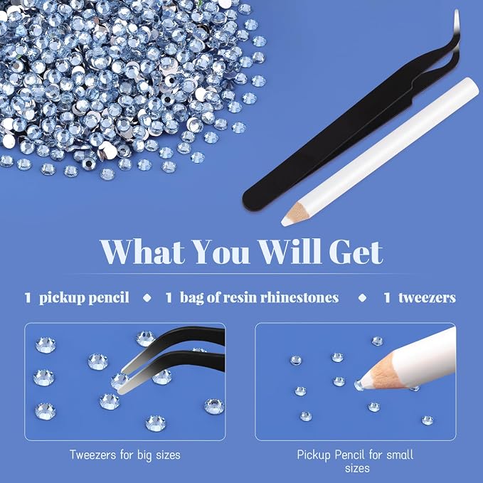 12000PCS 2mm Resin Rhinestones in Bulk, Bedazzling Flatback Crystals Rhinestones - Image 7