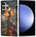 Case for Samsung Galaxy S23 Ultra Case, Halloween Witch Moon Stained Glass by Kapadiy