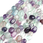 HAAMIIQII Natural Fluorite Crystal Pebble Stone 5-8mm Small Irregular Freeform - Image 3