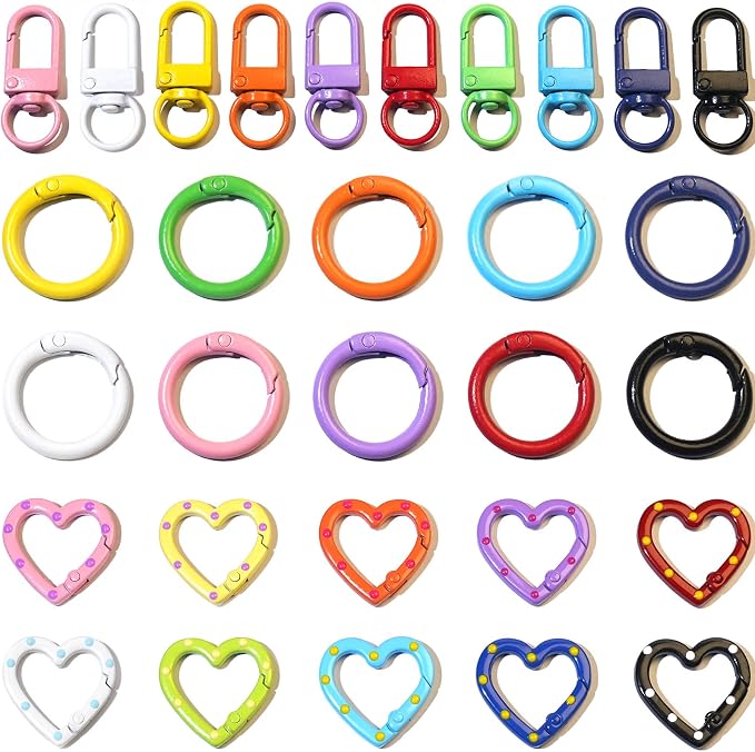 90PCS Keychain Clasp Set by KSYNKO-KO