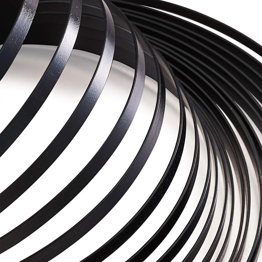 Fashewelry 32.8Ft 5mm Aluminum Flat Wire Black Bendable Metal Craft Wire Strip - Image 2