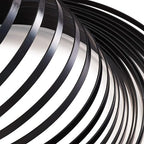 Fashewelry 32.8Ft 5mm Aluminum Flat Wire Black Bendable Metal Craft Wire Strip - Image 2