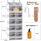 UVIAHOMI Heavy Duty Over The Door Organizer 6 Tiers, Extra Large Behind Door - Image 2