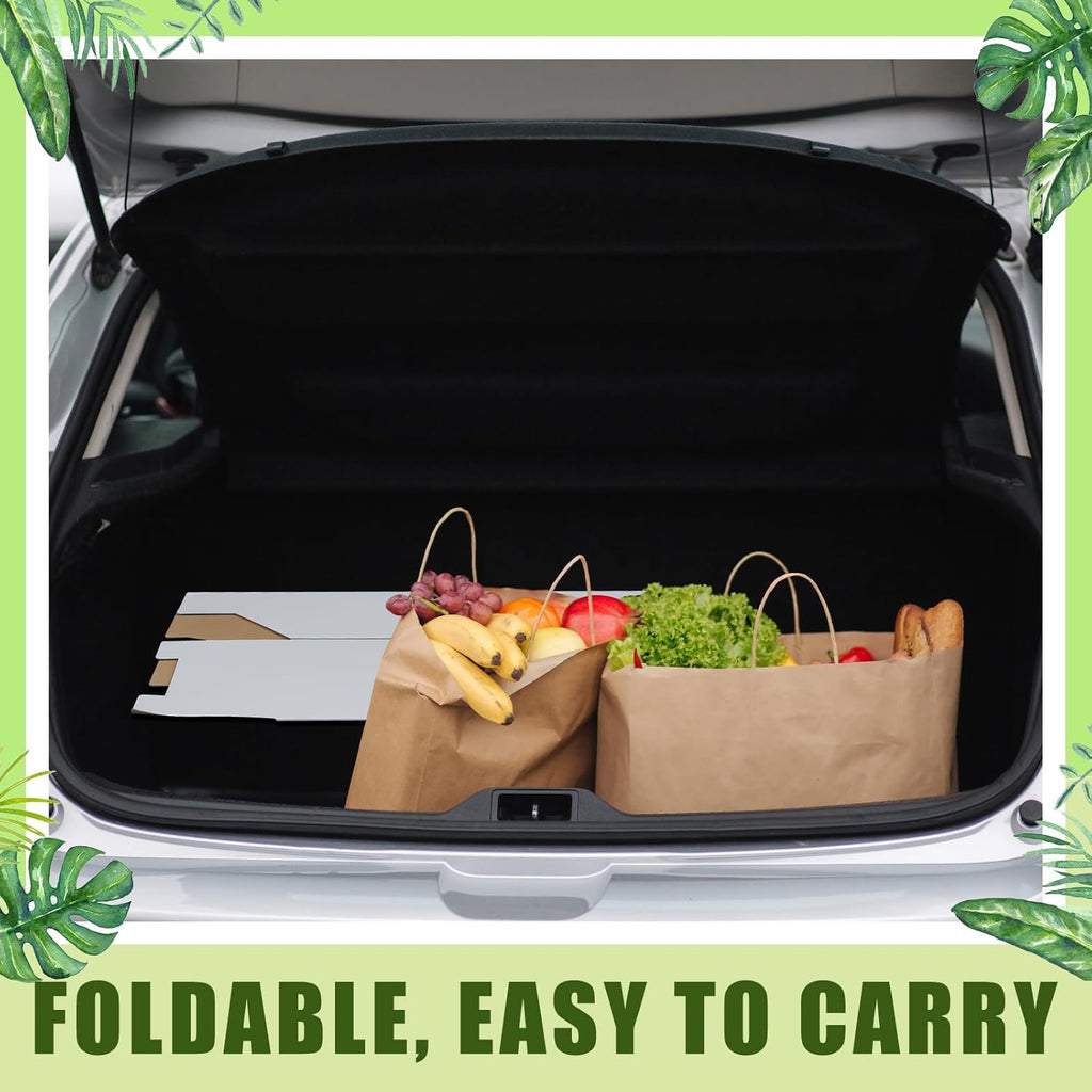 10 Pack 20 Gallon Corrugated Cardboard Trash Cans Bulk for Events Parties Disposable and Reusable Cans Bottle Recycling Bins with 20 Garbage Bags White Garbage Boxes for Outdoor Events