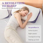 HOMELAB Adjustable Shredded Memory Foam Pillows Queen Size, Cooling Bed Pillows - Image 8