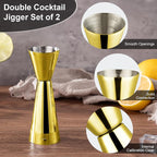 Briout Jigger for Bartending, Double Cocktail Jigger Japanese Premium 304 Food - Image 2