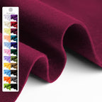 Wine Red Soft Felt Fabric Sheet, 1.6mm Thick by Grainear