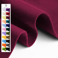 Wine Red Soft Felt Fabric Sheet 36" x 36", 1.6mm Thick, Premium Craft Felt by Grainear