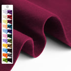 Wine Red Soft Felt Fabric Sheet 36" x 36", 1.6mm Thick, Premium Craft Felt by Grainear