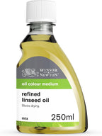Winsor & Newton Refined Linseed Oil, 250ml Bottle by WinsorNewton