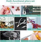 SOONAN 8 Pieces Mini Pliers Set, Jewelry Making Tools - Image 6
