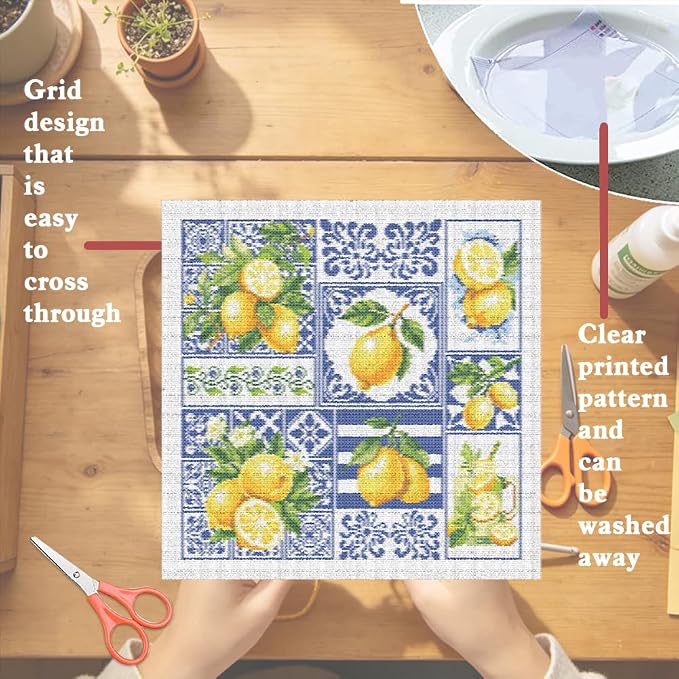 FREEBLOSS 11CT Cross Stitch Kit Stamped Cross Stitch Craft Kit - Image 3
