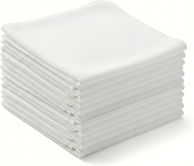 Flour Sack Shop Towels, Natural Cotton Cleaning Towels 14" x 12", Automotive by LITOLinenandTowel