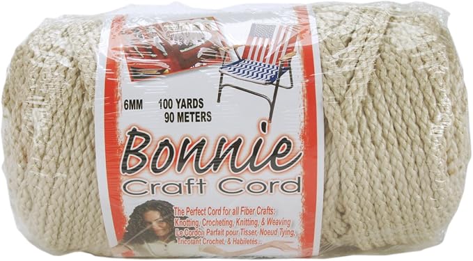 Pepperell 6mm Bonnie Macramé Craft Cord, Pearl/Beige by PepperellCrafts