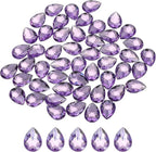 MECCANIXITY 50PCS Flat Back Acrylic Teardrop Gems 18x25mm Artificial Rhinestones by MECCANIXITY