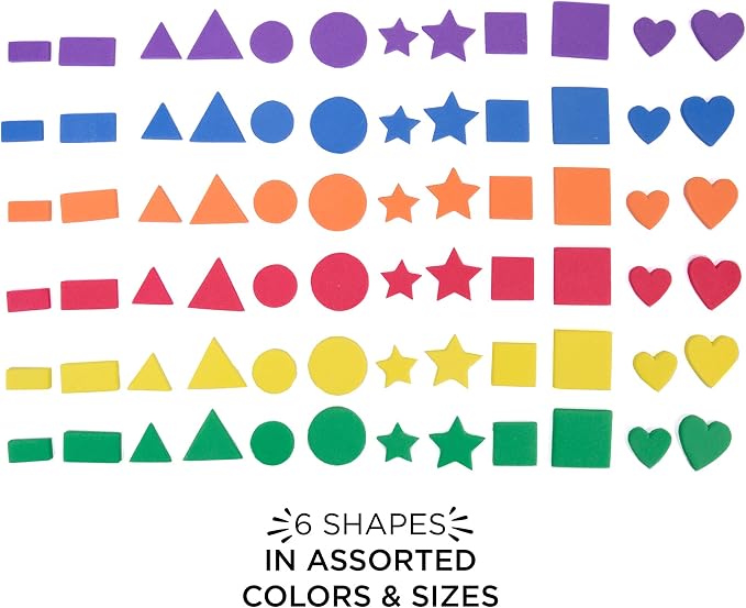 Horizon Group USA Assorted Self Adhesive Foam Shapes - Image 4