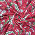 E-Tailor® Indian Ethnic 100% Cotton Voile Running Hand Block Print Natural by E-Tailor
