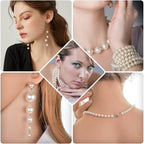 Pearl Beads for Craft, Anezus 500pcs Ivory Faux Fake Pearls, 10 MM Small Sew on - Image 2