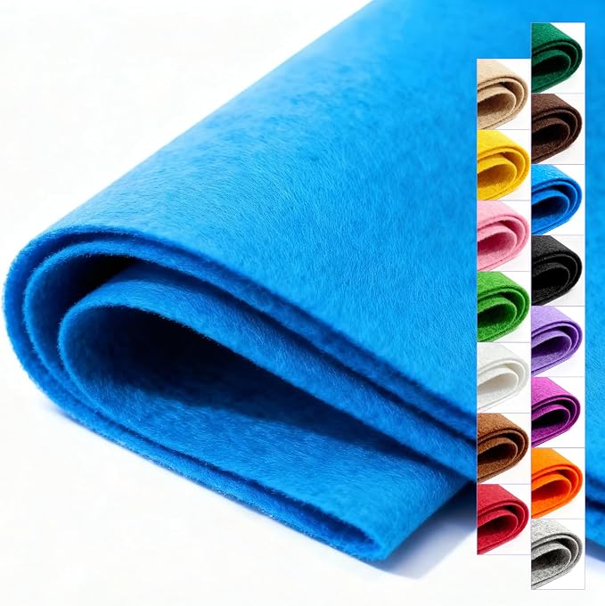 Felt Fabric 36'' X 36'' Large Felt Sheets Stiff Craft Felt by The Yard by FEIYAUMI