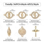 Cheriswelry 36pcs Alloy Cross Pendants Cross - Image 3