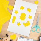 10PCS Deep Yellow Self Adhesive Felt Fabric Sheets Sticky Felt Sheets - Image 7