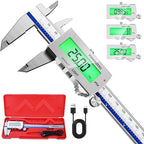 Preciva Backlight Digital Caliper, 6 Inch Rechargeable Electronic Micrometer by FindtheToolsYouWant