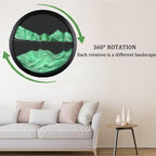 TNSLGHS Moving Sand Art, Wall Mounted Sand Art Liquid Motion, 360°Rotate Moving - Image 2