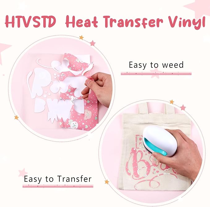 HTVSTD Rainbow HTV Heat Transfer Vinyl 10 Sheets 12×10in Iron on Vinyl | - Image 3