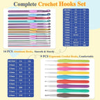 Aeelike Complete Beginner Kit 87PCS, Crochet Kit - Image 5