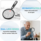 10X 30X Magnifying Glass for Reading, Handheld Magnifier for Reading, 90mm - Image 4