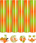 Tintnut Orange Green Gradient Heat Transfer Vinyl, Ombre pattern PU HTV Sheets by Tintnut