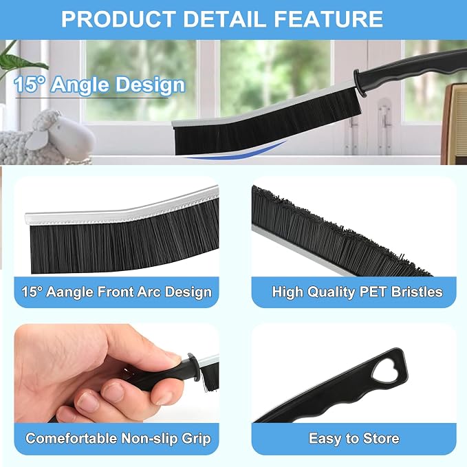 Dfacio 11Pcs Crevice Cleaning Brush Set, Hard Bristle Cleaning Supplies - Image 2