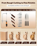 SakerNeo 35PCS Wood Carving Kit Whittling Knife Set - Image 7
