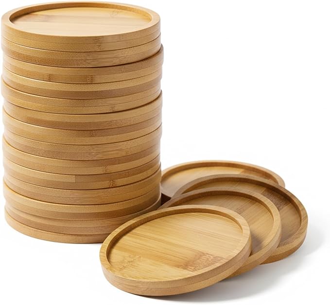 Bamboo Coasters for Crafts, DIY resin projects, classroom crafts, group by Unknown