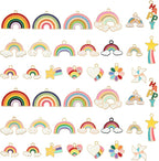 Bulk Gold Enamel Charms for Jewelry Making, Colorful Metal Charms Pendant for by stino
