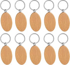 AUEAR, Blank Wooden Key Chain Wood Keychain Key Ring Key Tags Personalized EDC by AUEAR