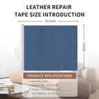 Leather Repair Patch Tape, Car Seat, Vinyl Leather Repair Kit - Image 2