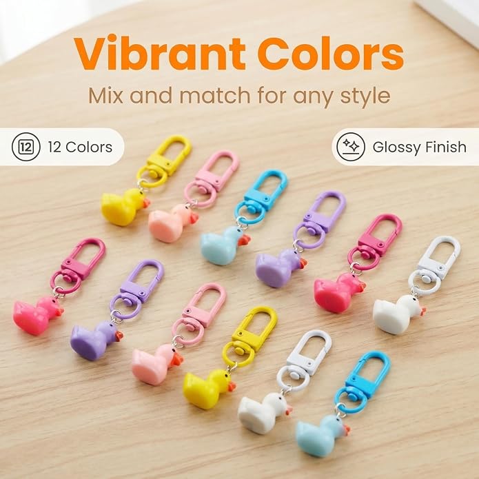 Keychain Charms Bulk 30pcs mixed Cute 3D Charms - Image 6