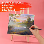 14 Packs Stretched Canvas for Painting, Primed Blank Canvas for Oil, Acrylic - Image 5