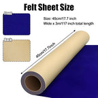 Biaungdo Self Adhesive Felt Sheets, Dark Blue Felt Sheet 17.7 x 117 Inch | - Image 4