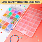IOOLEEM 28 Grids Plastic Bead Organizer Box, Organizer Container Storage Box - Image 7