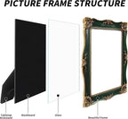 Vintage Picture Frame 8x10 Inch, Ornate Photo Frame - Image 8