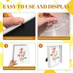 VOKOY 2 Pack 8" x 10" Shadow Box Frame, Wooden White Hollow Photo Frame - Image 6