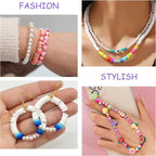 Redtwo 46000 Pcs 192 Colors Clay Beads Friendship Bracelet Making Kit | 9 Boxes - Image 5