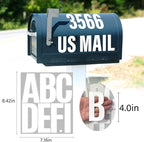 Letter Stickers, Mailbox Numbers, 4 Inch Waterproof Vinyl Alphabet | 4 Inch - Image 2