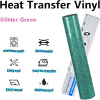 guangyintong HTV Glitter Green Roll - Image 6