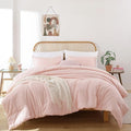 ROSGONIA Blush Comforter Set Queen by ROSGONIA